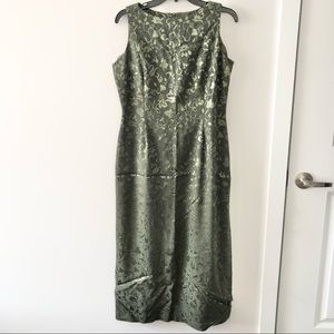 Your 6th Sense by C&A Sleeveless Olive Green Long Dress